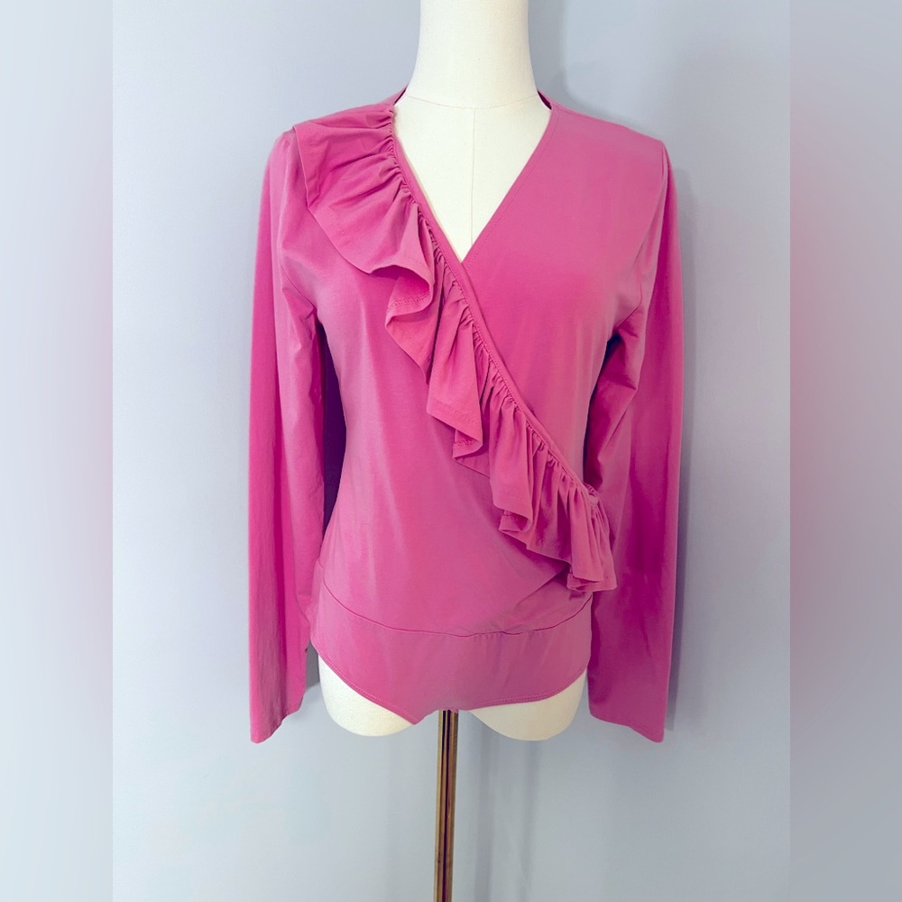 J.Crew V-neck Ruffle Bodysuit